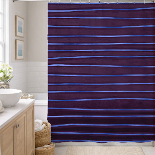 Elegant Contemporary Blue and Purple Tones Stripes
