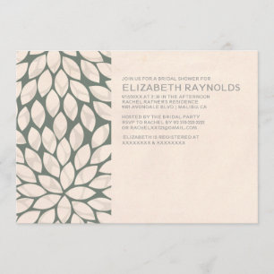 Elegant Contemporary Bridal Shower Invitations