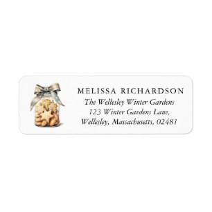 Elegant Cookie Jar Return Address