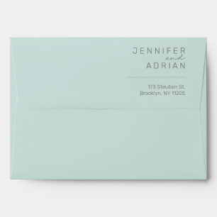 Elegant Cool Mint Minimal ﻿Modern Envelope