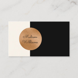 Elegant Copper Accent Modern Minimalist Business Card