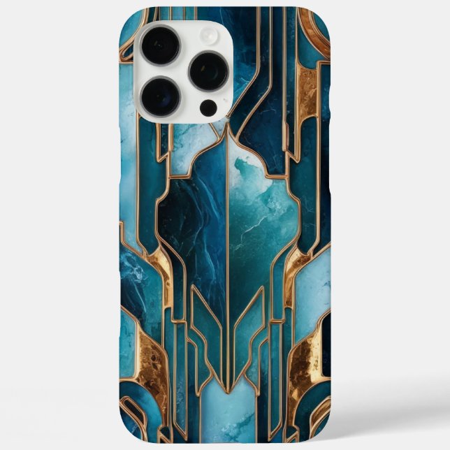 Elegant Copper | Feminine Opulent Teal Gold Case-M Case-Mate iPhone Case (Back)