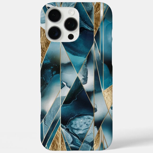 Elegant Copper | Feminine Opulent Teal Gold Case-M Case-Mate iPhone Case (Back)