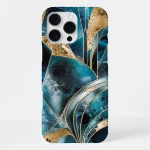 Elegant Copper   Feminine Opulent Teal Gold Case-M iPhone 16 Pro Max Case