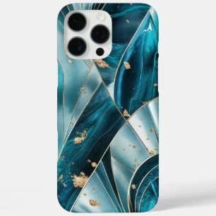 Elegant Copper   Feminine Opulent Teal Gold iPhone 16 Pro Max Case