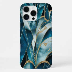 Elegant Copper Feminine Opulent Teal Gold iPhone 16 Pro Max Case