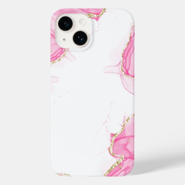 Elegant Copper | Girly Rose Gold Marble  Case-Mate iPhone Case (Back)