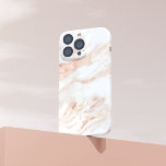 Elegant Copper | Girly Rose Gold Marble Case-Mate iPhone Case<br><div class="desc">Girly Elegant Copper Rose Gold Marble phone case. Created by Zazzle pro designer BK Thompson exclusively for Cedar and String; please contact us if you need assistance with the design.</div>