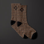 Elegant Copper Mandala Monogram Socks<br><div class="desc">Elevate your wedding or business outfit with our Elegant Copper Mandala Monogram Socks. The ornate mandala pattern in copper adds a touch of elegance and style. Complete your ensemble with our matching necktie for a coordinated look.</div>
