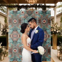 Elegant Copper Turquoise Formal Flowers