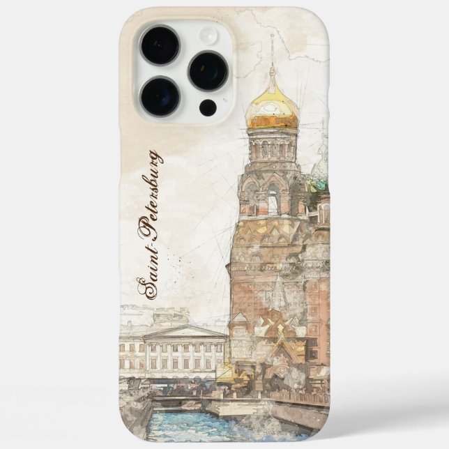 Élégant coque iphone de Saint-Pétersbourg Russie | (Verso)
