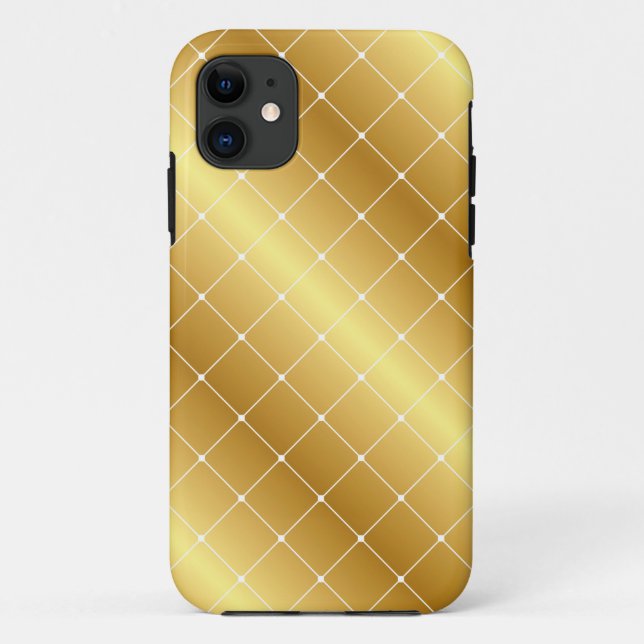 Élégant coque iphone Motif or (Dos)