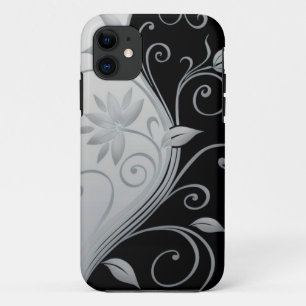 Élégant coque iphone noir et blanc