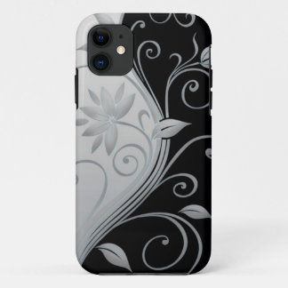Élégant coque iphone noir et blanc