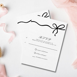 Elégant Coquette Bow Mariage formel RSVP