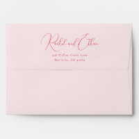 Elegant Coral Calligraphy