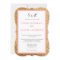 Elegant Coral Glitter Gold Wedding Invitation