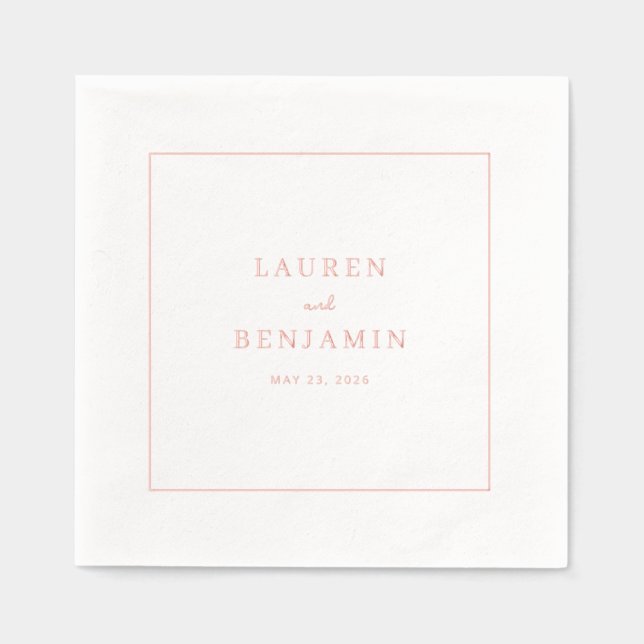 Elegant Coral Minimalist Border (Recto)