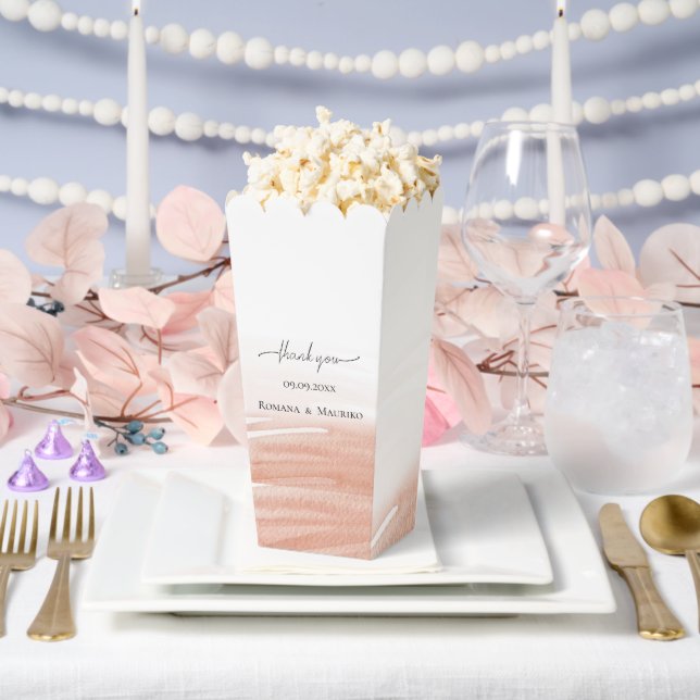 Elegant Coral Terracotta Wedding Favor Box (Wedding)