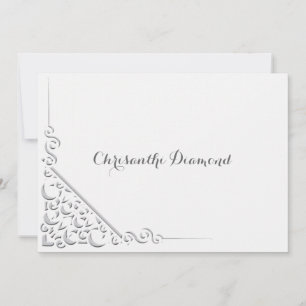 Elegant Corner Thank You Card