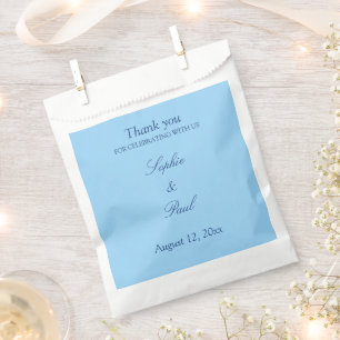 Elegant Cornflower Blue Wedding Favour Bags