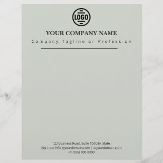 Elegant Corporate Grey Professional Company Logo Letterhead