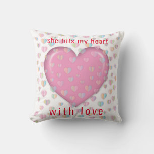 Elegant Corvette Ilovette Design Throw Pillow