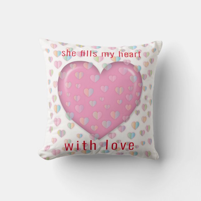 Elegant Corvette Ilovette Design Throw Pillow (Front)