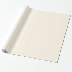 Elegant Cosmic Latte Cream Solid Colour Background Wrapping Paper