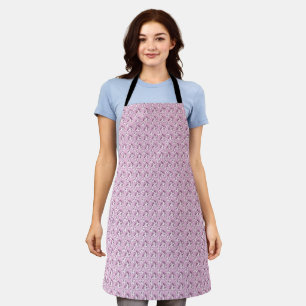 Elegant Cottagecore Flower Pattern Apron