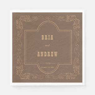 Elegant Country  Wedding Napkin