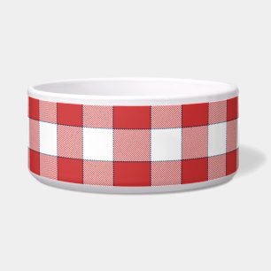 Elegant Countryside Picnic White Red Chequered Pet