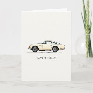 Elegant Coupe Fathers Day Card