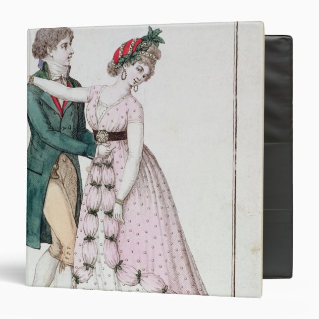 Elegant Couple Dancing the Waltz Binder (Front/Inside)