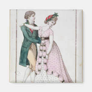 Elegant Couple Dancing the Waltz Magnet