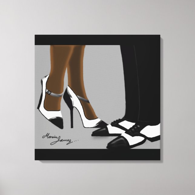 Elegant Couple-Stretched Canvas Print (Front)