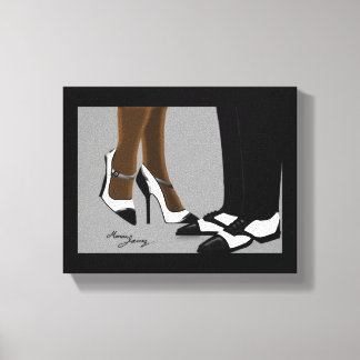 Elegant Couple-Stretched Canvas Print