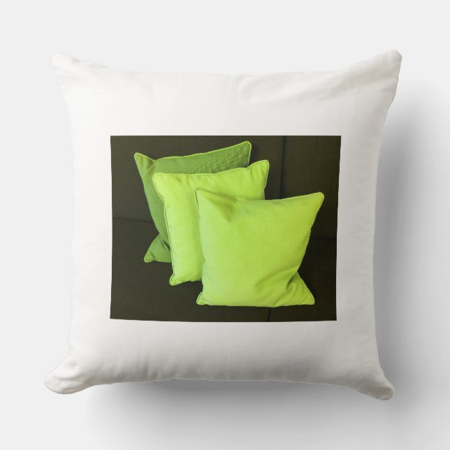 Elégant Coussin couleur verte - Belle conception (Recto)