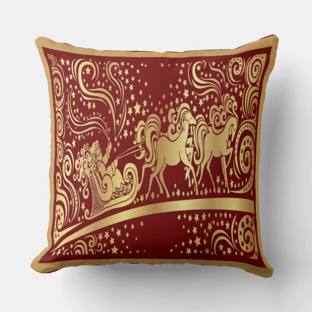 Élégant Coussin de Noël (Recto)