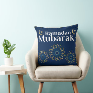 Élégant Coussin Ramadan Mubarak