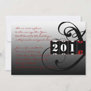 Elegant Coutdown to the New Years Eve Party Invitation