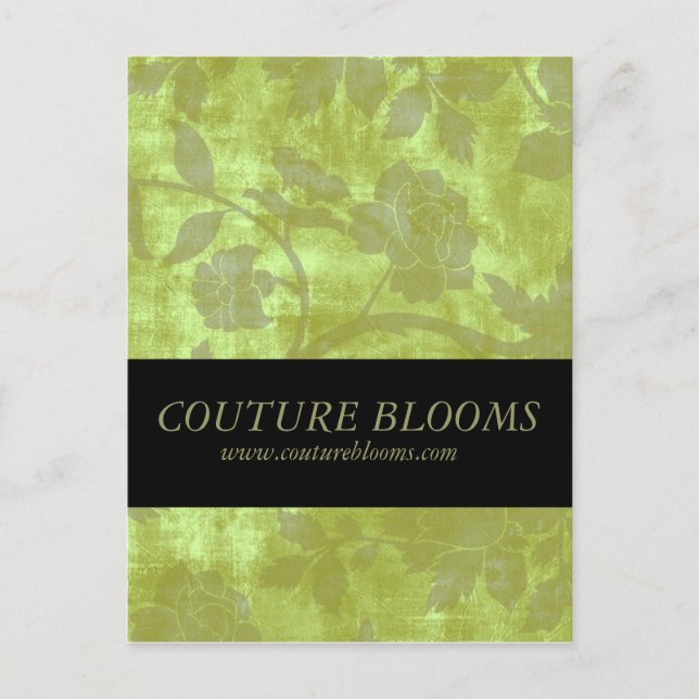 Elegant Couture Business Opening Announcement Card (Front)