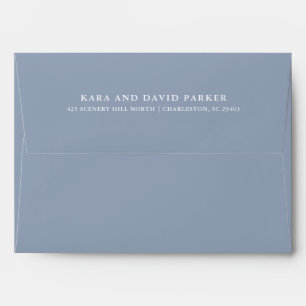 Elegant Couture   Dusty Blue Wedding Envelope