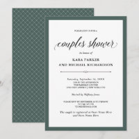 Elegant Couture | Rich Green Couples Shower
