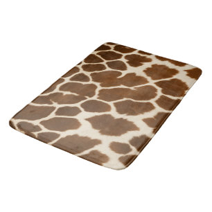 Elegant Cow Faux Leather Popular Collection Bath Mat