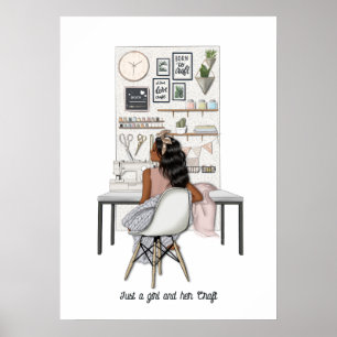 Elegant Crafting Queen Poster