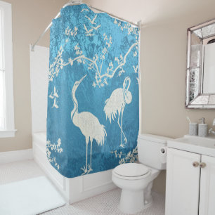 Elegant Cranes Art Pattern Colourful Crane Birds