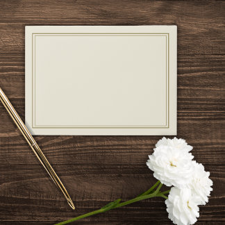 Elegant Cream and Gold Envelope