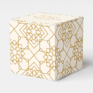 Elegant Cream And Gold Wedding Favour Box