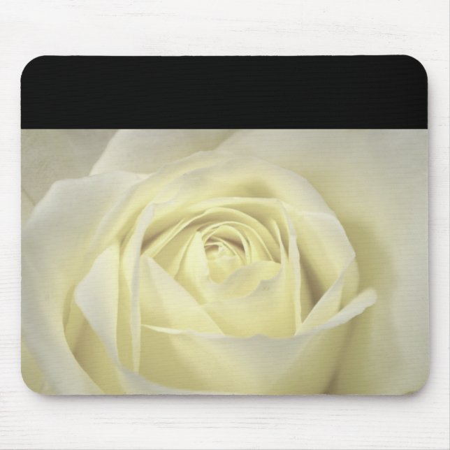 Elegant Cream Rose Mouse Pad (Front)